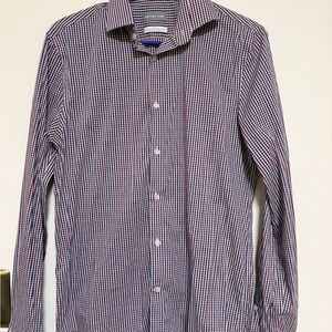 Michael Kors Men's Checkered Shirt - Blue and Red